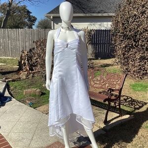 New Fiesta Satin Crinoline Liner Midi Length Wedding Dress